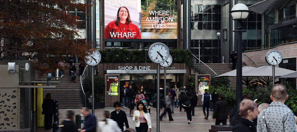 Ocean retains Canary Wharf DOOH contract